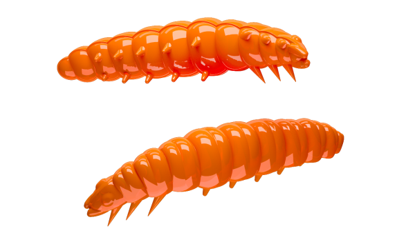 LIBRA LURES LARVA 35 mm Cheese, 12 Stück, 011,   Hot Orange